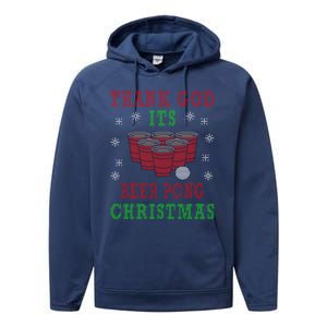 Beerpong Beer Pong Christmas Ing Game Gift Performance Fleece Hoodie