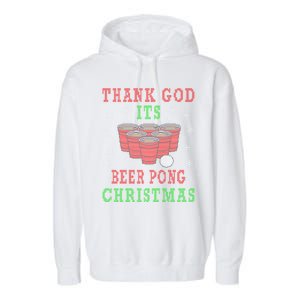 Beerpong Beer Pong Christmas Ing Game Gift Garment-Dyed Fleece Hoodie