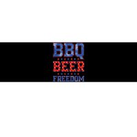 BBQ Beer Freedom Bumper Sticker