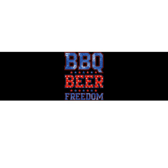 BBQ Beer Freedom Bumper Sticker