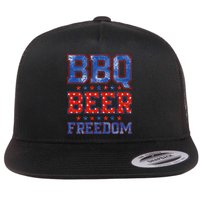BBQ Beer Freedom Flatbill Hat