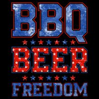 BBQ Beer Freedom Flatbill Hat