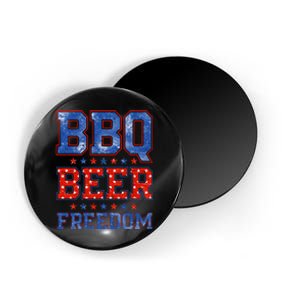 BBQ Beer Freedom Magnet