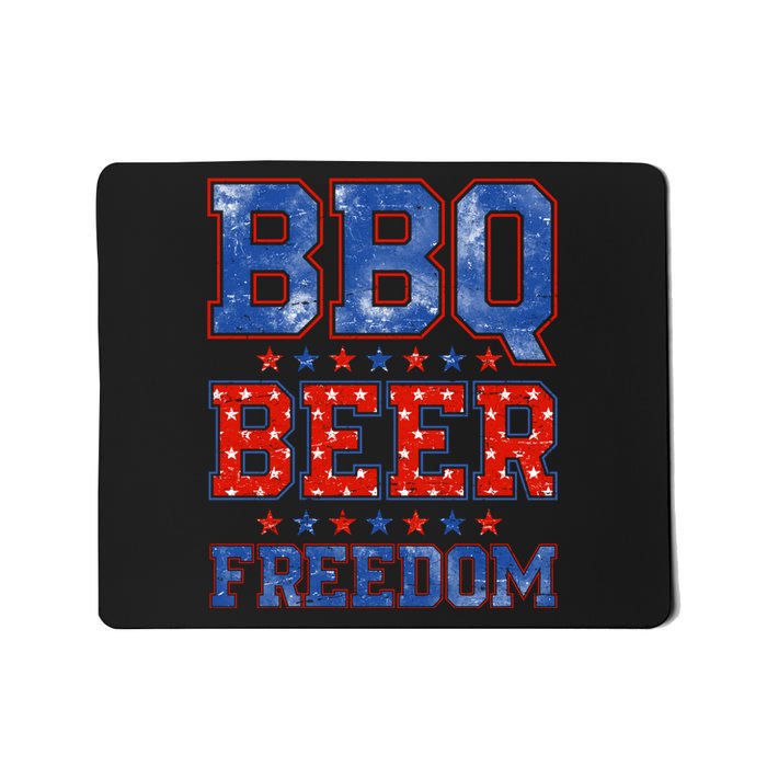 BBQ Beer Freedom Mousepad