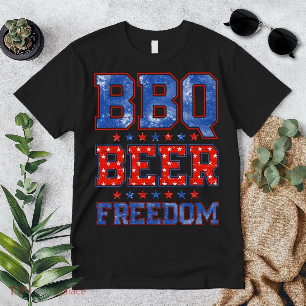 BBQ Beer Freedom Premium T-Shirt