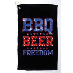 BBQ Beer Freedom Platinum Collection Golf Towel