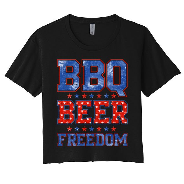 BBQ Beer Freedom Crop Top