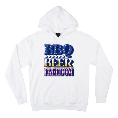 BBQ Beer Freedom Patriotic Hoodie