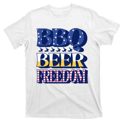 BBQ Beer Freedom Patriotic T-Shirt