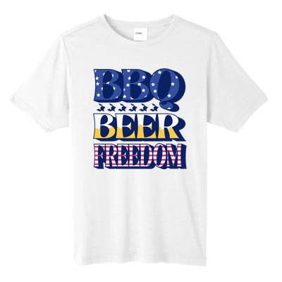 BBQ Beer Freedom Patriotic Tall Fusion ChromaSoft Performance T-Shirt