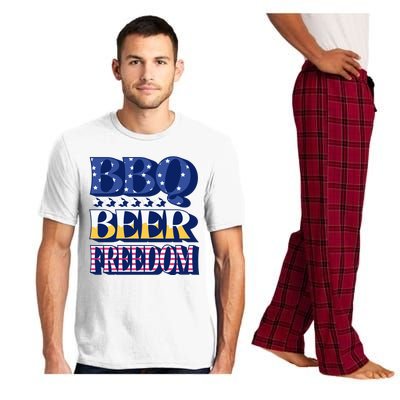 BBQ Beer Freedom Patriotic Pajama Set