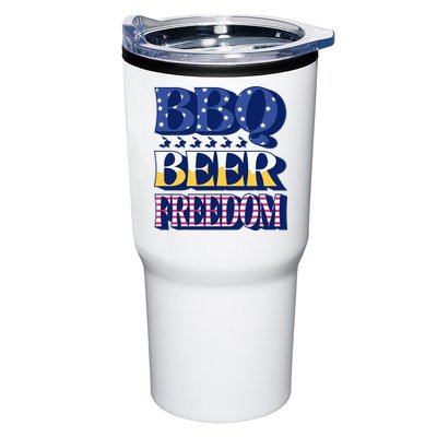 BBQ Beer Freedom Patriotic Tumbler