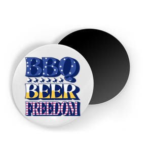 BBQ Beer Freedom Patriotic Magnet