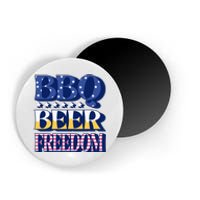 BBQ Beer Freedom Patriotic Magnet