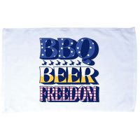 BBQ Beer Freedom Patriotic Microfiber Hand Towel