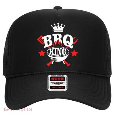 BBQ King High Crown Mesh Back Trucker Hat