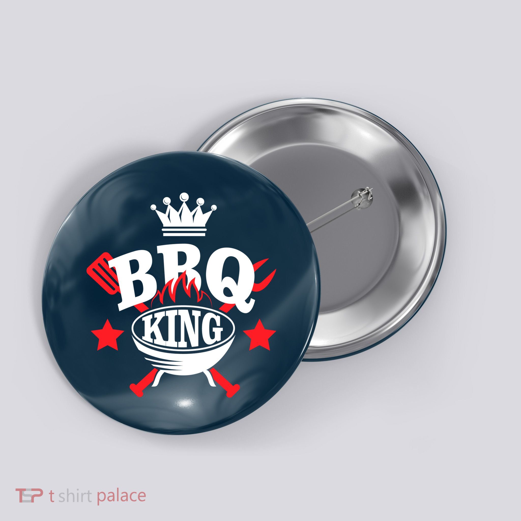 BBQ King Button