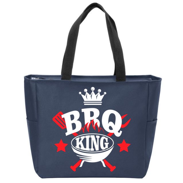 BBQ King Zip Tote Bag