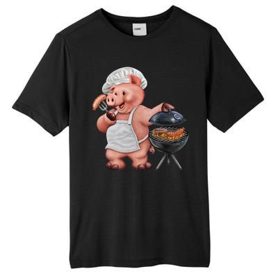 BBQ Pig Grilling Tall Fusion ChromaSoft Performance T-Shirt