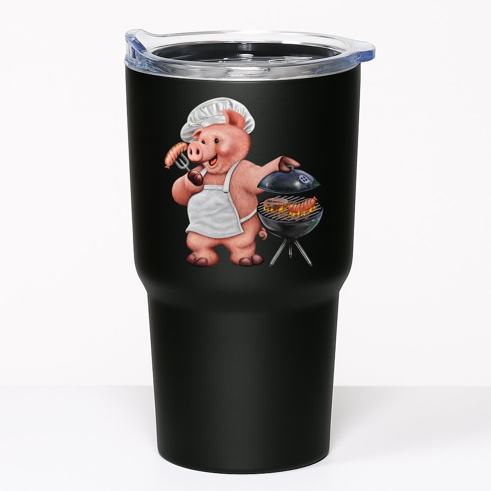 BBQ Pig Grilling Tumbler