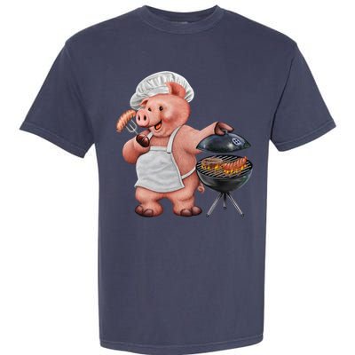 BBQ Pig Grilling Garment-Dyed Heavyweight T-Shirt