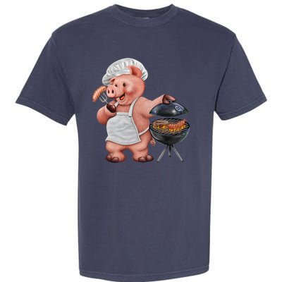 BBQ Pig Grilling Garment-Dyed Heavyweight T-Shirt