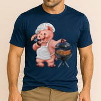 BBQ Pig Grilling Cooling Performance Crew T-Shirt