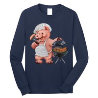 BBQ Pig Grilling Long Sleeve Shirt