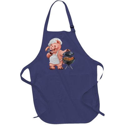 BBQ Pig Grilling Full-Length Apron With Pockets