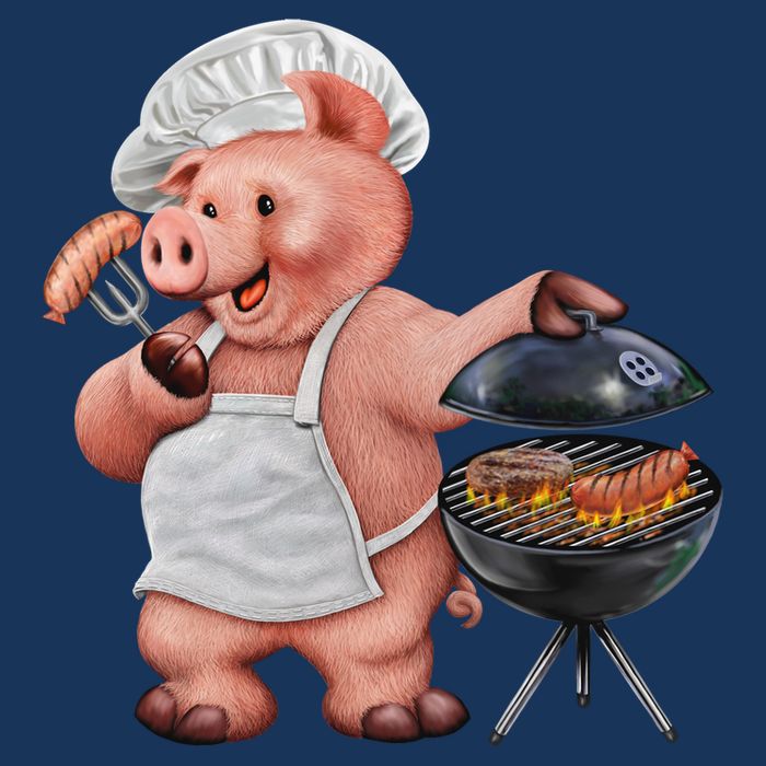 BBQ Pig Grilling T-Shirt