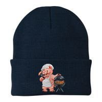 BBQ Pig Grilling Knit Cap Winter Beanie