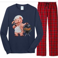 BBQ Pig Grilling Long Sleeve Pajama Set