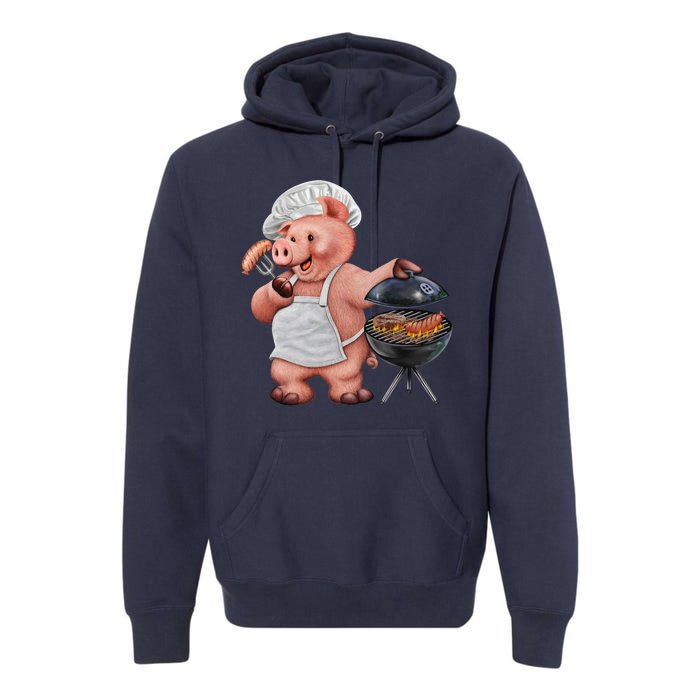 BBQ Pig Grilling Premium Hoodie