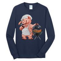 BBQ Pig Grilling Tall Long Sleeve T-Shirt