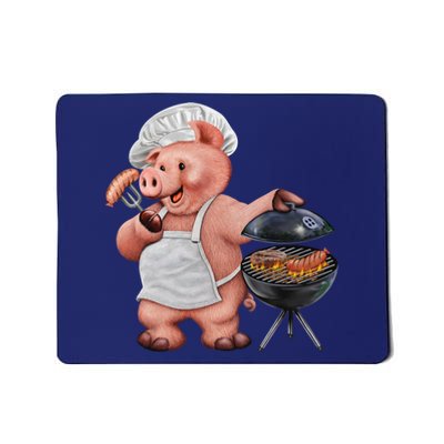 BBQ Pig Grilling Mousepad