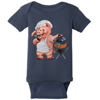 BBQ Pig Grilling Baby Bodysuit