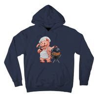 BBQ Pig Grilling Tall Hoodie