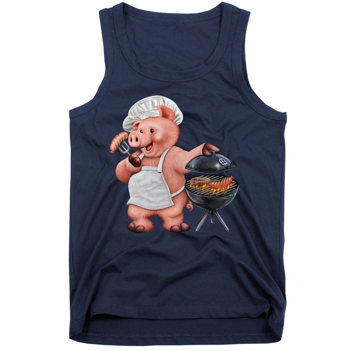 BBQ Pig Grilling Tank Top