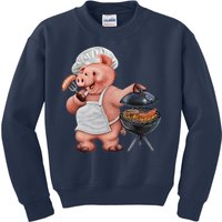 BBQ Pig Grilling Kids Sweatshirt