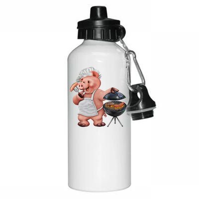 BBQ Pig Grilling Aluminum Water Bottle