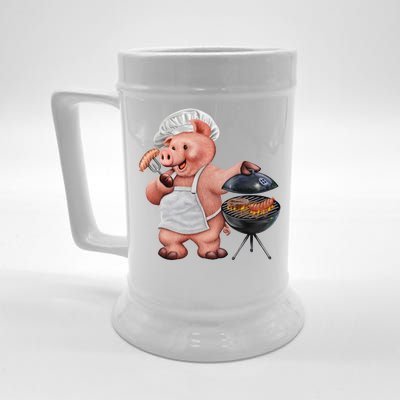 BBQ Pig Grilling Beer Stein