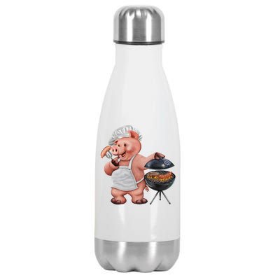 BBQ Pig Grilling Stainless Steel Insulated Water Bottle