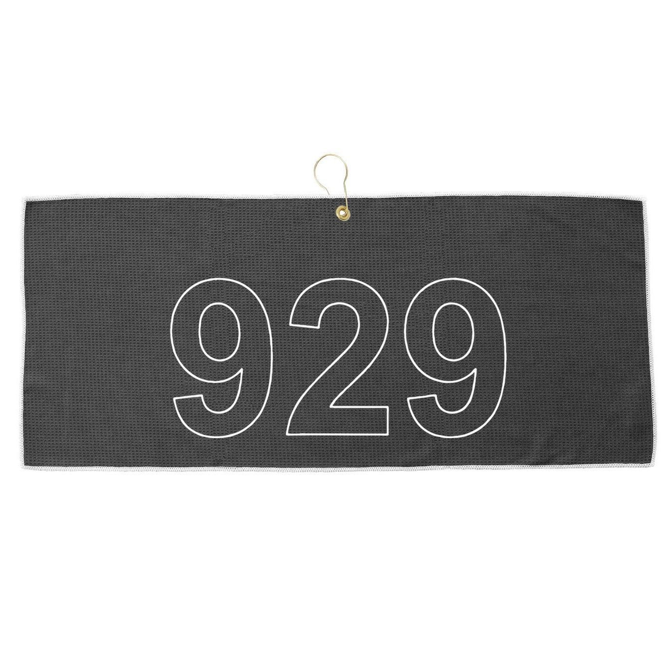 Bronx Brooklyn Queens New York City Area Code 929 Large Microfiber Waffle Golf Towel
