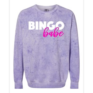 Bingo Babe Quoting Cool Gift Funny Bingo Player Great Gift Colorblast Crewneck Sweatshirt