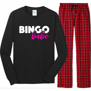 Bingo Babe Quoting Cool Gift Funny Bingo Player Great Gift Long Sleeve Pajama Set