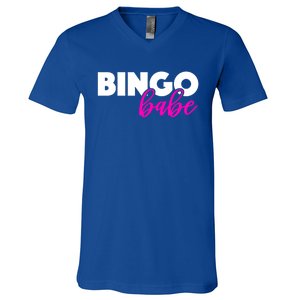 Bingo Babe Quoting Cool Gift Funny Bingo Player Great Gift V-Neck T-Shirt