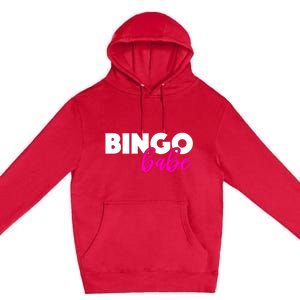 Bingo Babe Quoting Cool Gift Funny Bingo Player Great Gift Premium Pullover Hoodie