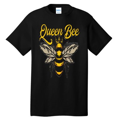 Beekeeping Bee Queen Crown Beekeeper Tall T-Shirt