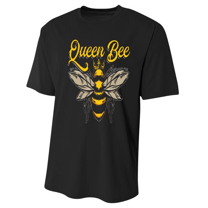 Beekeeping Bee Queen Crown Beekeeper Performance Sprint T-Shirt