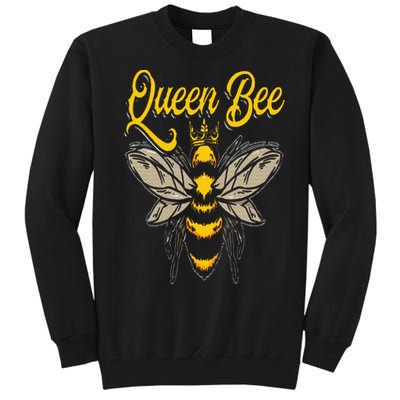 Beekeeping Bee Queen Crown Beekeeper Tall Sweatshirt